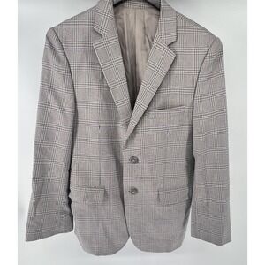 Alain Dupetit Sports Coat‎ Plaid Blazer, Men's Coat Size 36S